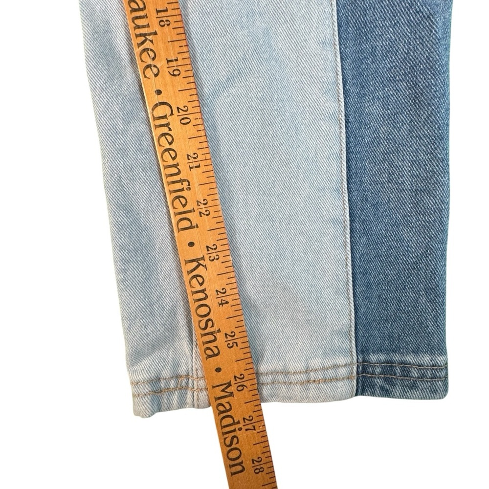 PacSun Cargo Jeans Womens Size 26 Two Tone Denim Wide Leg Y2K Utility Pants - Picture 5 of 11
